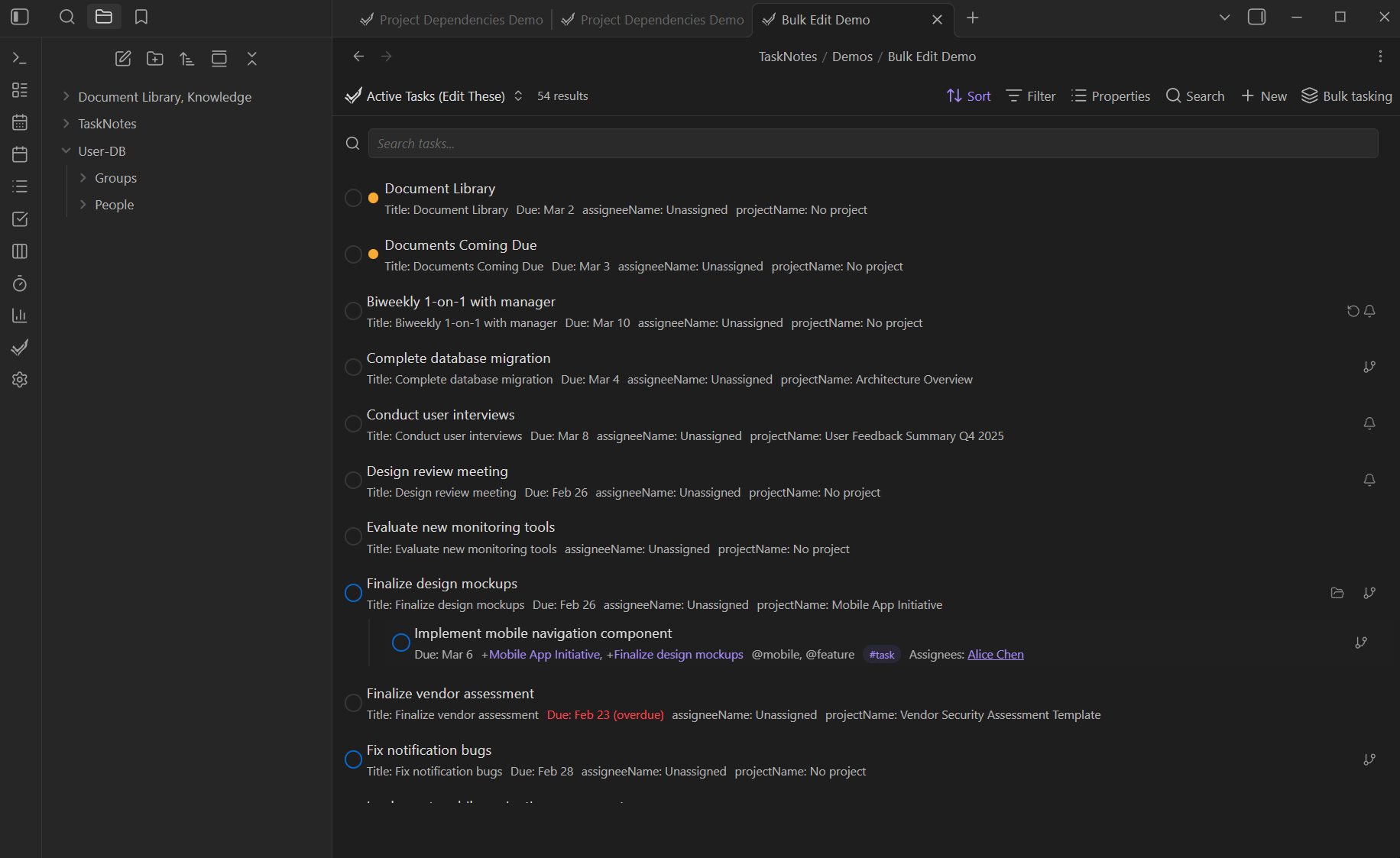 bulk edit mode batch update