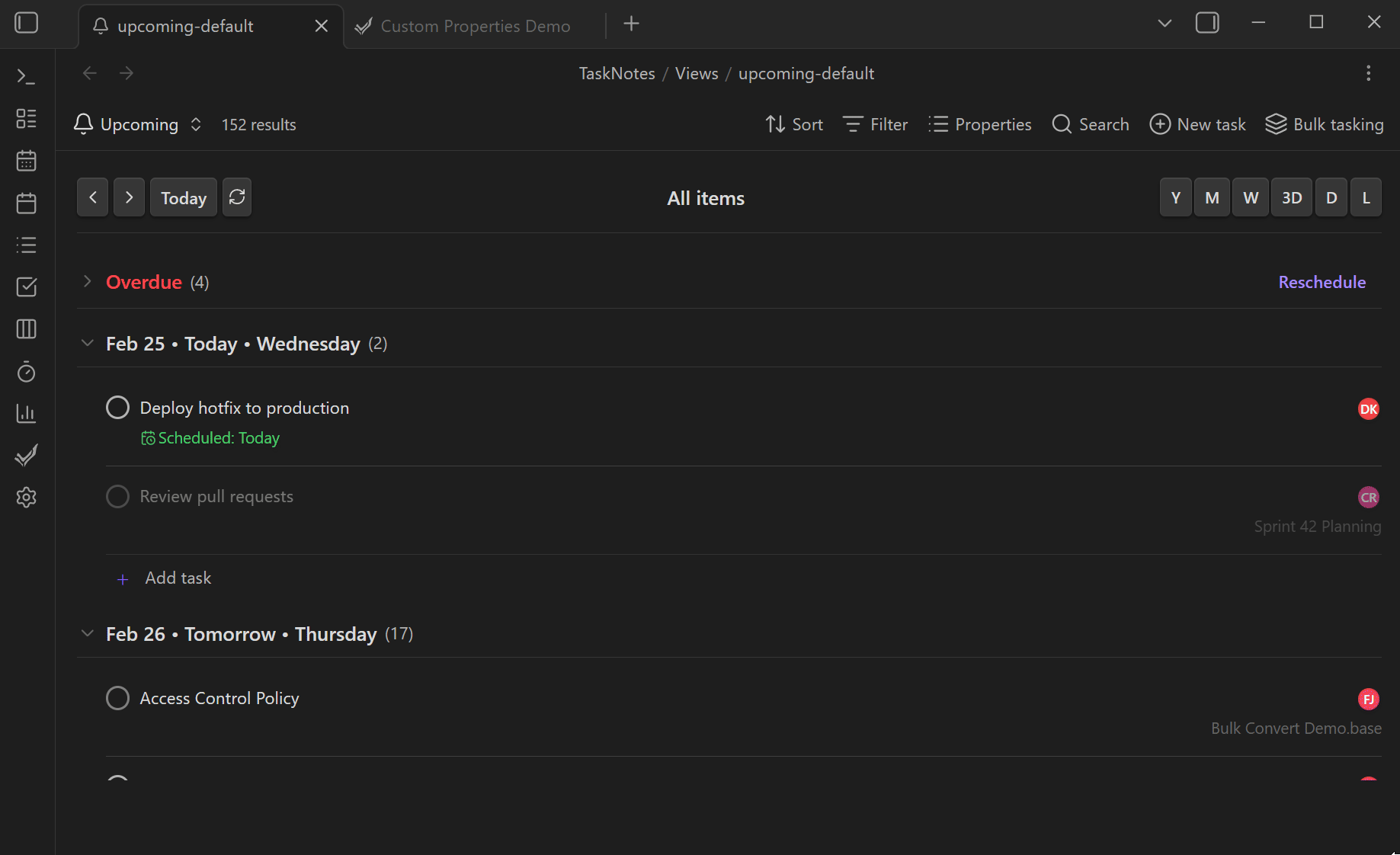 bulk property picker custom props