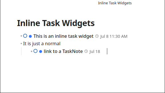 Task Link Overlays in Live Preview mode
