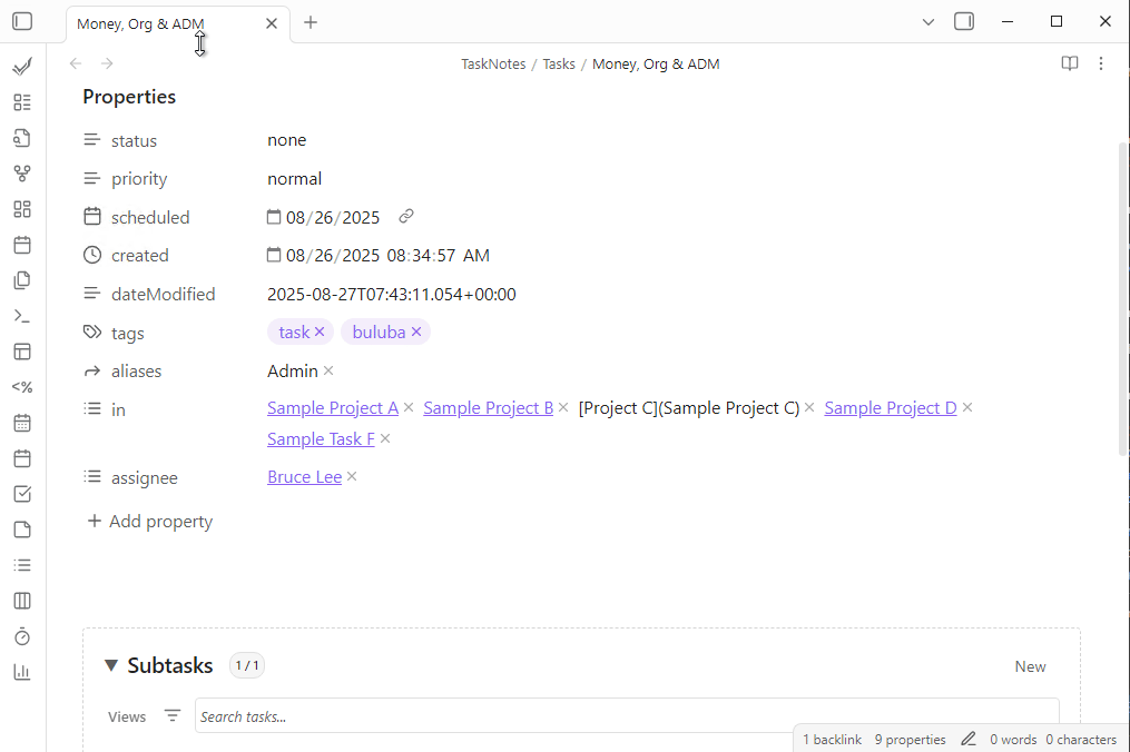Enhanced project autosuggester
